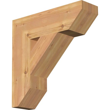 Ekena Millwork Traditional Slat Smooth Bracket, Western Red Cedar, 5 1/2"W x 20"D x 20"H BKT06X20X20TRA06SWR